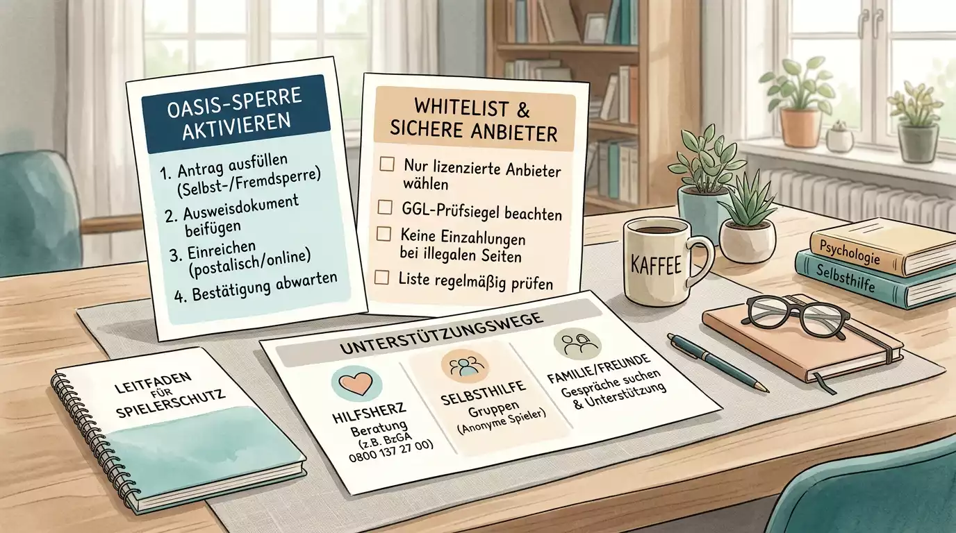 Ruhige Übersicht zu OASIS, Whitelist und Hilfewegen
